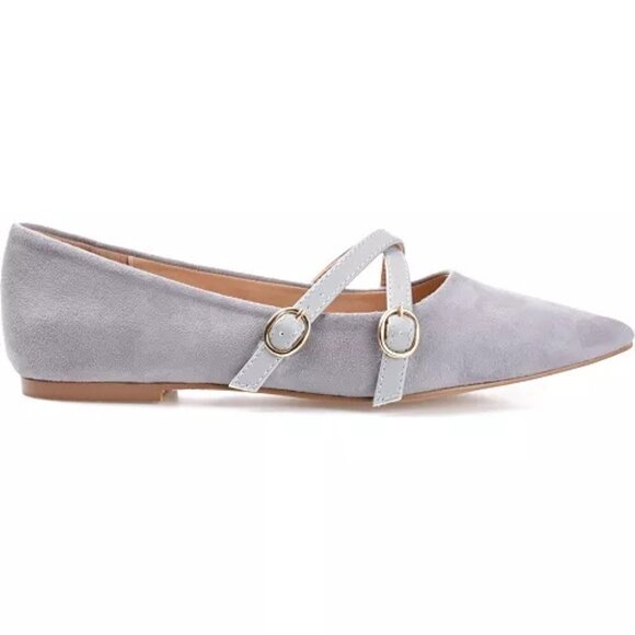 Journee Collection Patricia Flats Grey 10 NWT (No Box) - Picture 2 of 4
